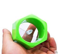Yellow and green ABS plastic vegetable cutter with 8cm diameter for kitchen slicing