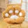 Plush semi surrounded cushion in paw shape on an office chair, available in multiple colours