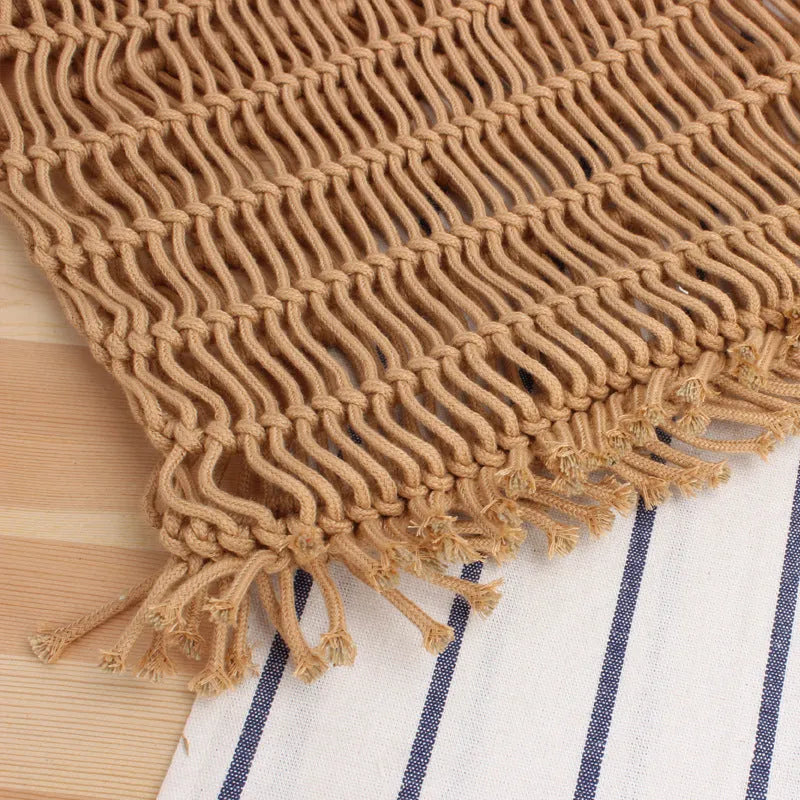 Women's woven straw shoulder bag in medium size with double straps and national style design