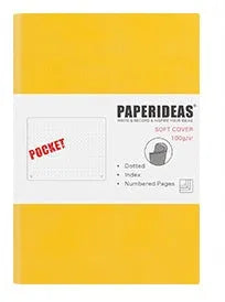 A6 imitation leather notebook in black with French fold binding and blank acid-free paper pages