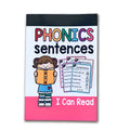 A children's phonics reading worksheet for age 6+, showing English letter and word exercises on a 21cm by 14cm sheet.