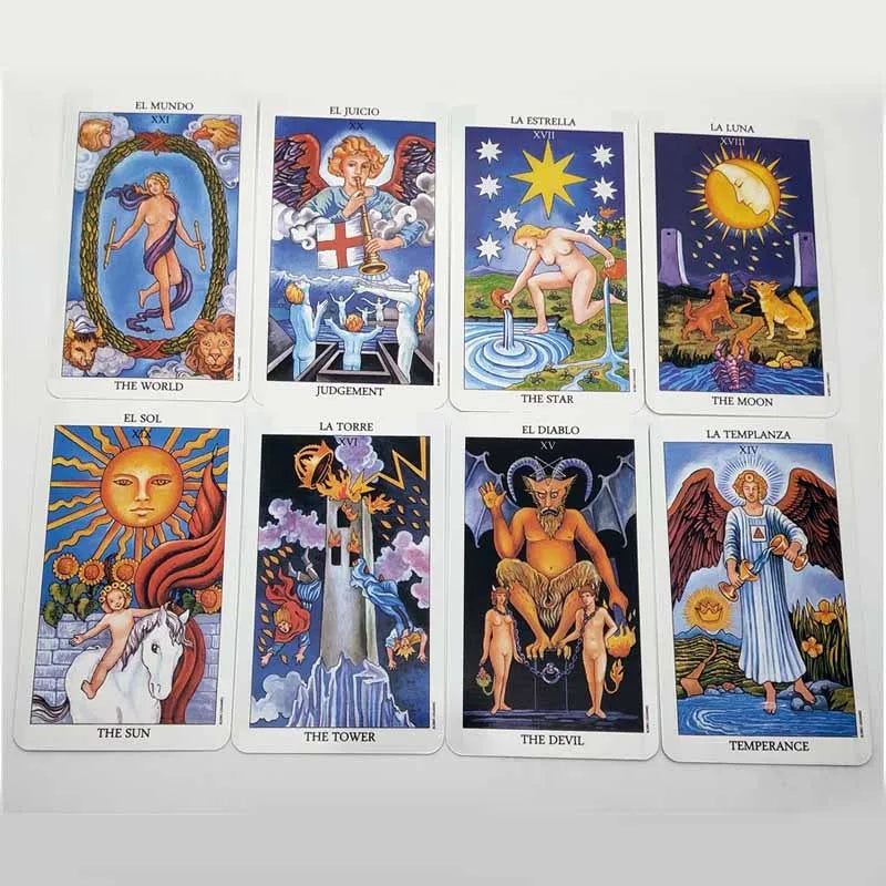 English Version Fate Divination Tarot Card set 78 cards in colour box compact size