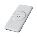 Maiduo mint green magnetic power bank with back clip showing Magsafe charging circle.