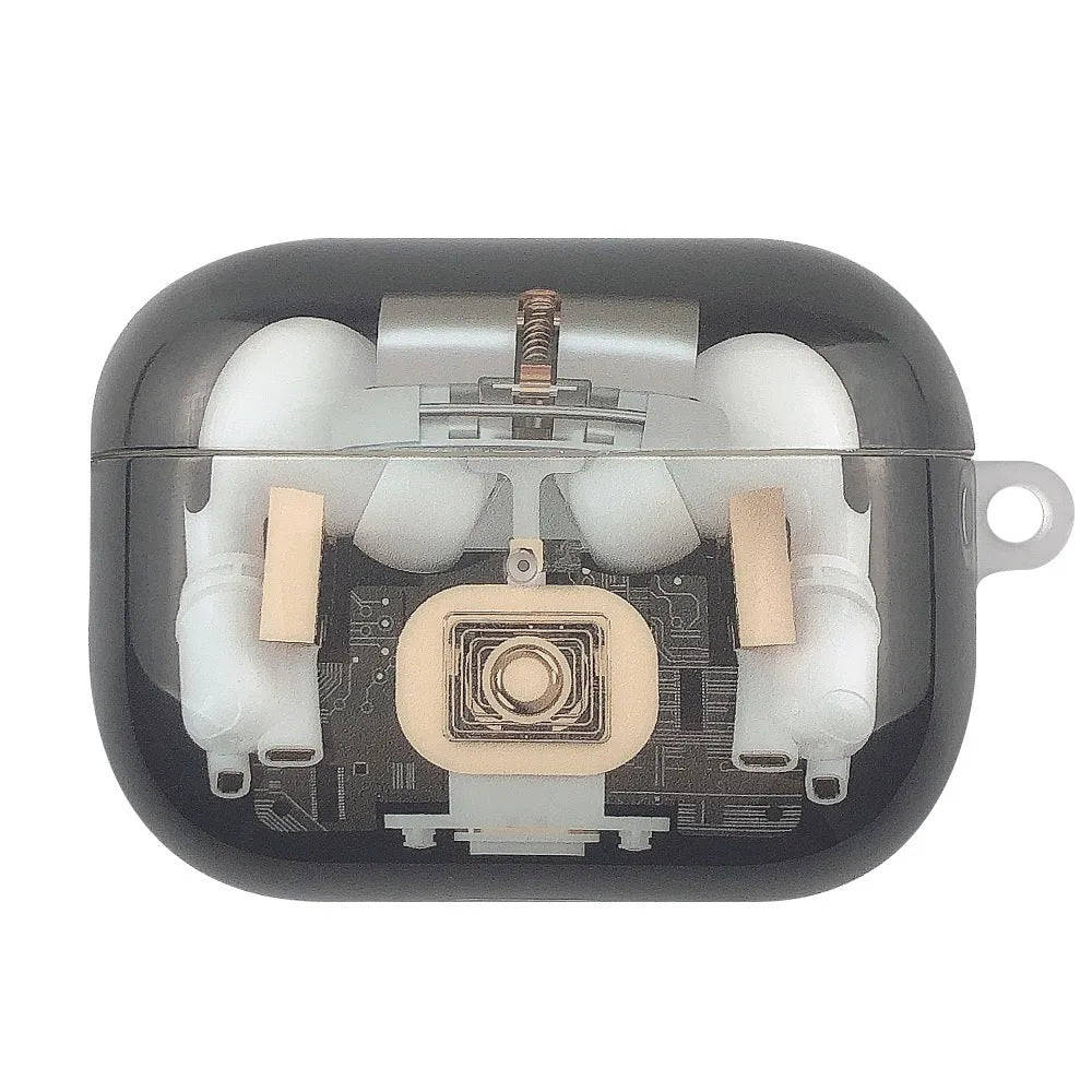 Steampunk mechanical TPU protective cover for Apple AirPods 1st and 2nd generation wireless earphones