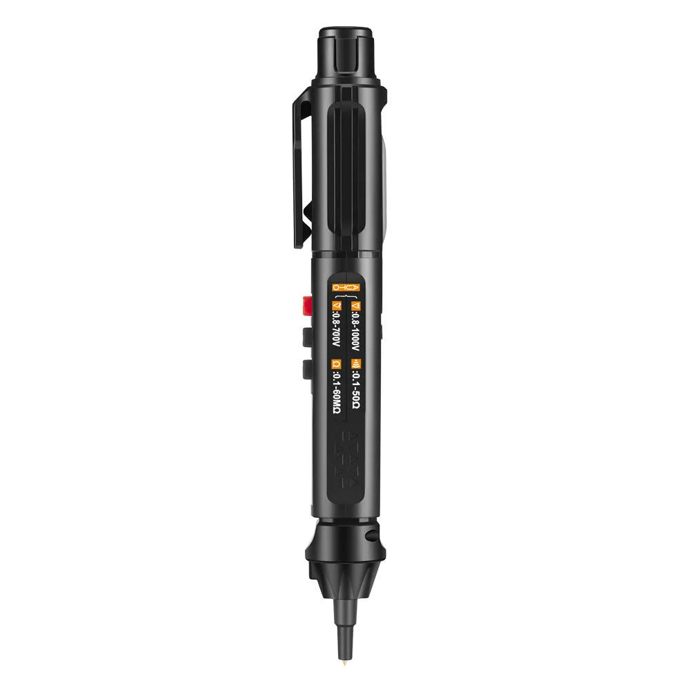 ET8906 or ET8908 digital multimeter with auto-ranging display and red/black test leads.
