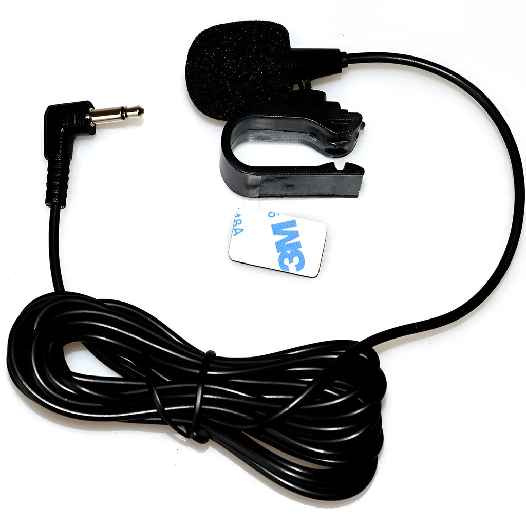 Black Bluetooth car lavalier microphone for hands-free calls and professional recording