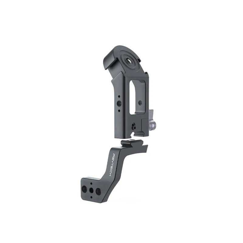 PGYTECH aluminium alloy camera gimbal pot holder with quick release and mounting points.