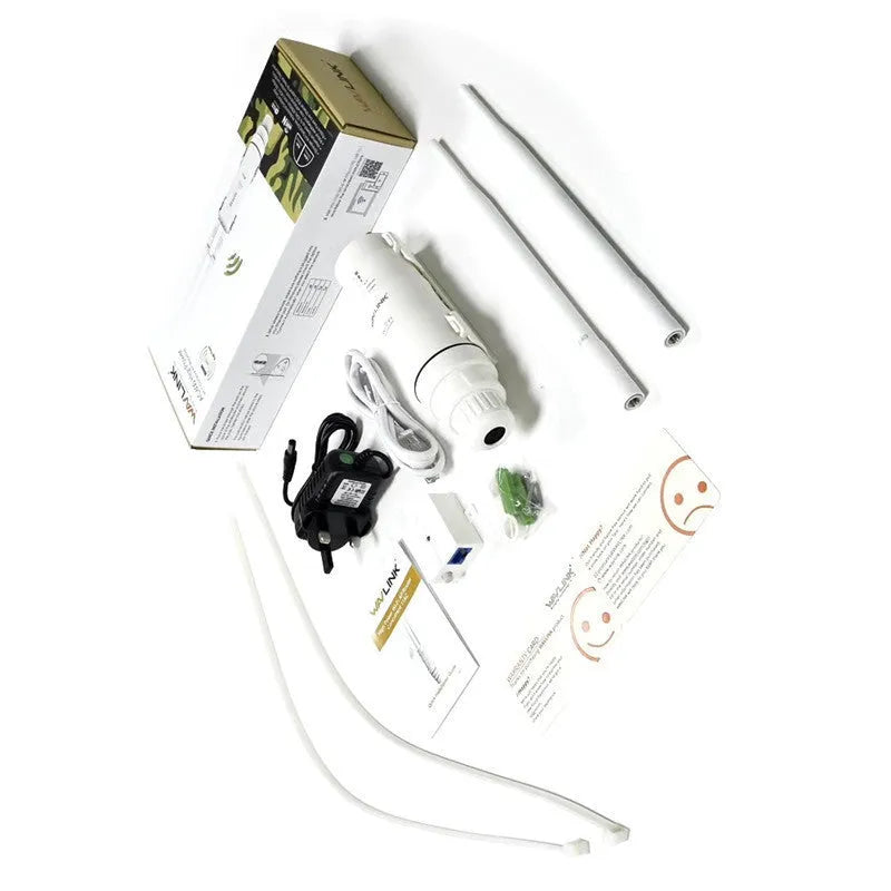 White AC600 outdoor wireless AP rangefinder with detachable unit and 600 metre coverage