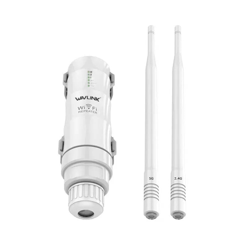 White AC600 outdoor wireless AP rangefinder with detachable unit and 600 metre coverage