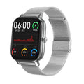 Dt35 colour screen smart watch with alloy case and silicone strap in multiple colour options