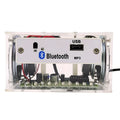 Bluetooth speaker DIY assembly kit with electronic components and transparent plastic shell