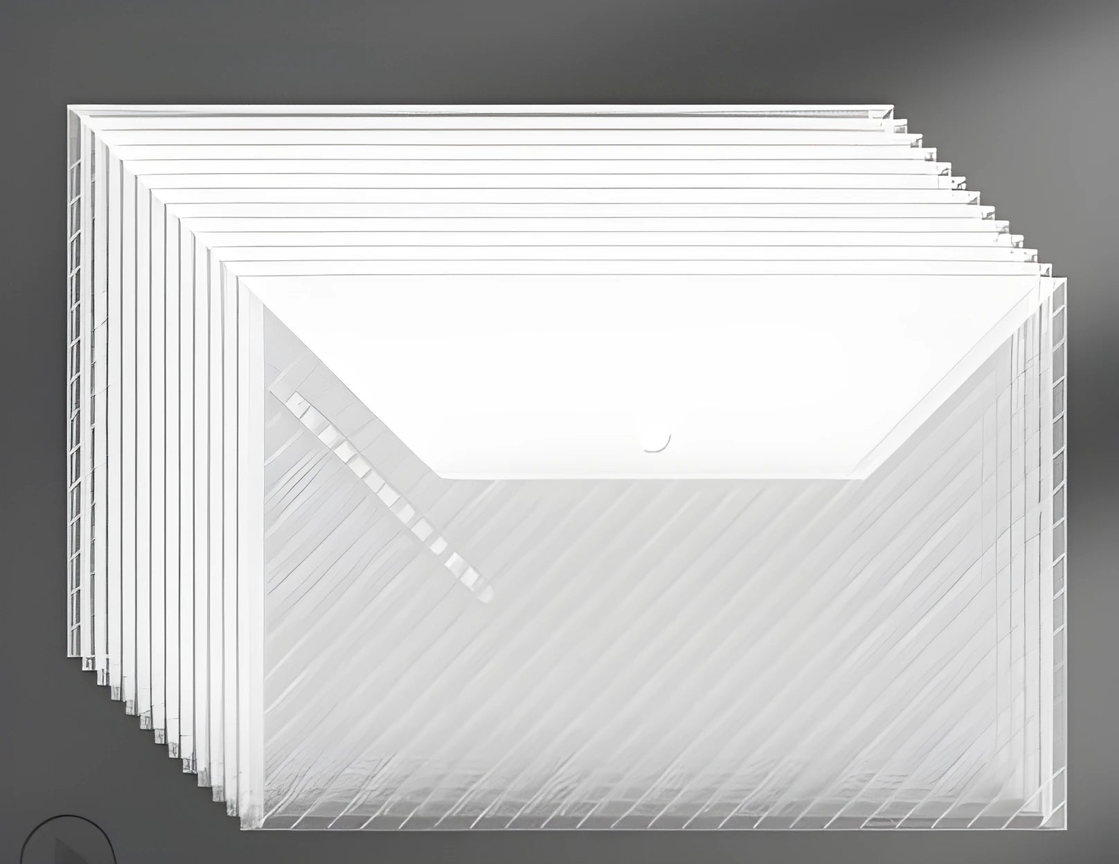 A4 thickened plastic file bag with snap closure in blue twill style showing test paper storage