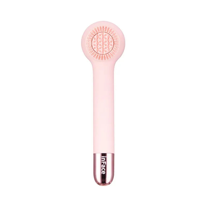 Grey Inface CB-11D electric shower brush with four rotating brush heads for back cleaning and massage.