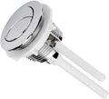 38mm white ABS plastic double flush button for one-piece toilet replacement.
