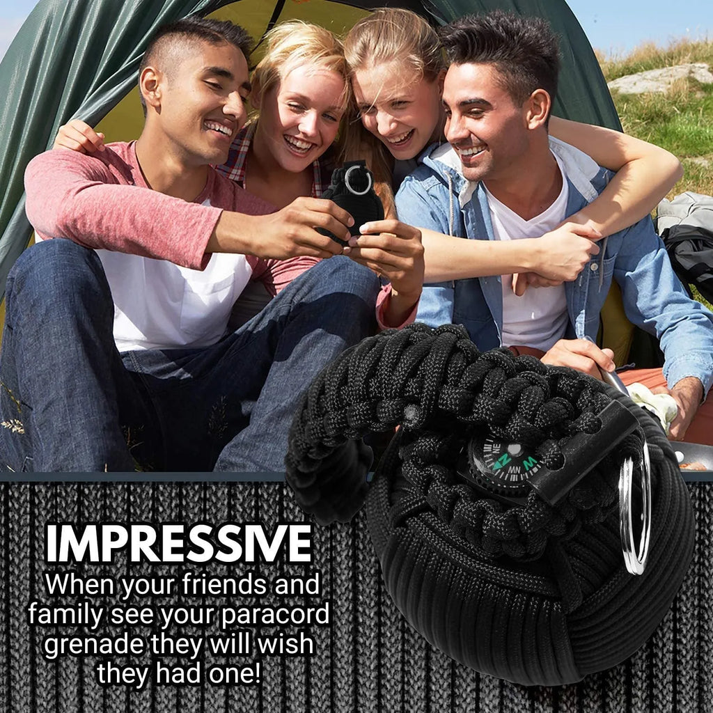 Outdoor Survival Tool Tactical Pack 9cm seven core umbrella rope in black, army green, and camouflage colour options