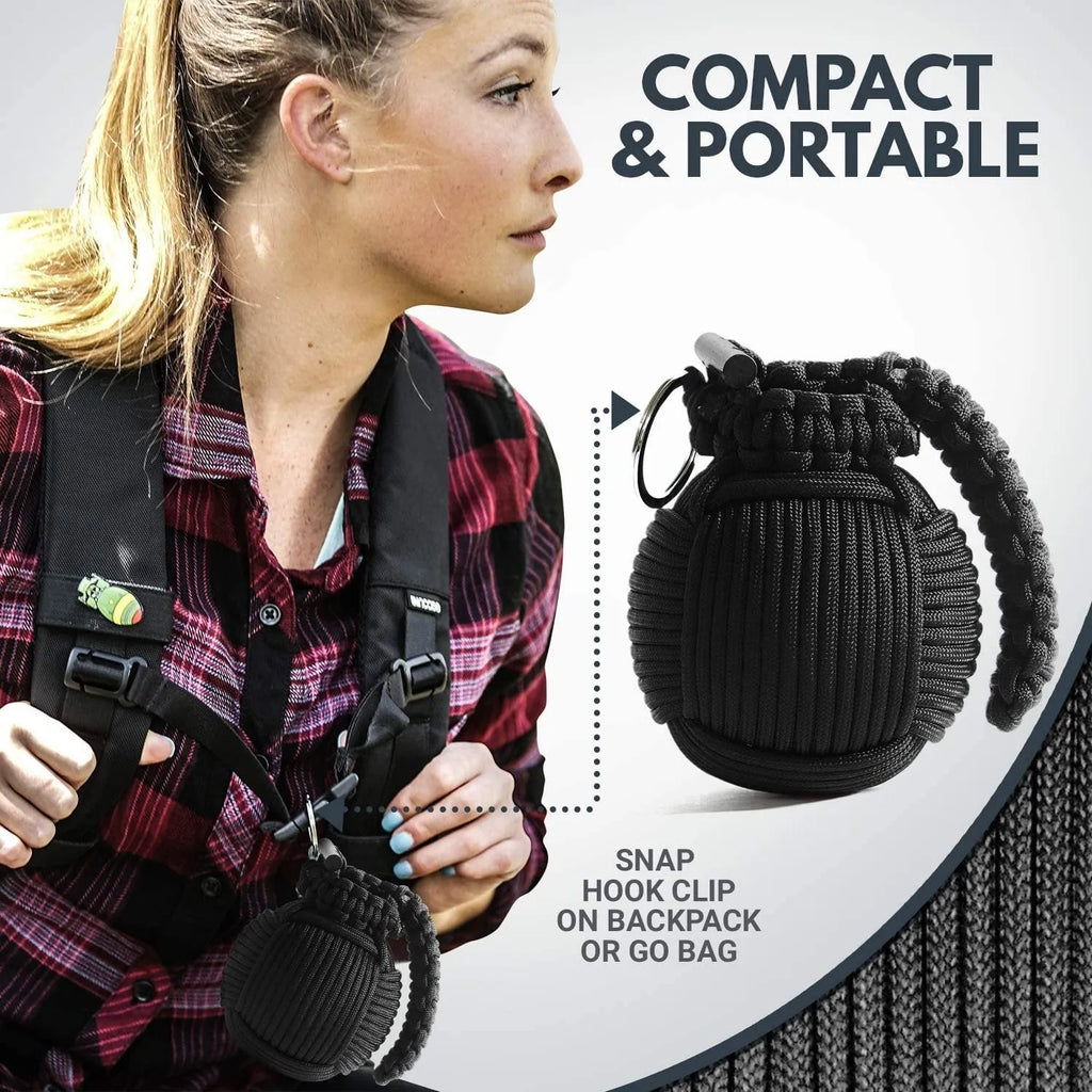 Outdoor Survival Tool Tactical Pack 9cm seven core umbrella rope in black, army green, and camouflage colour options