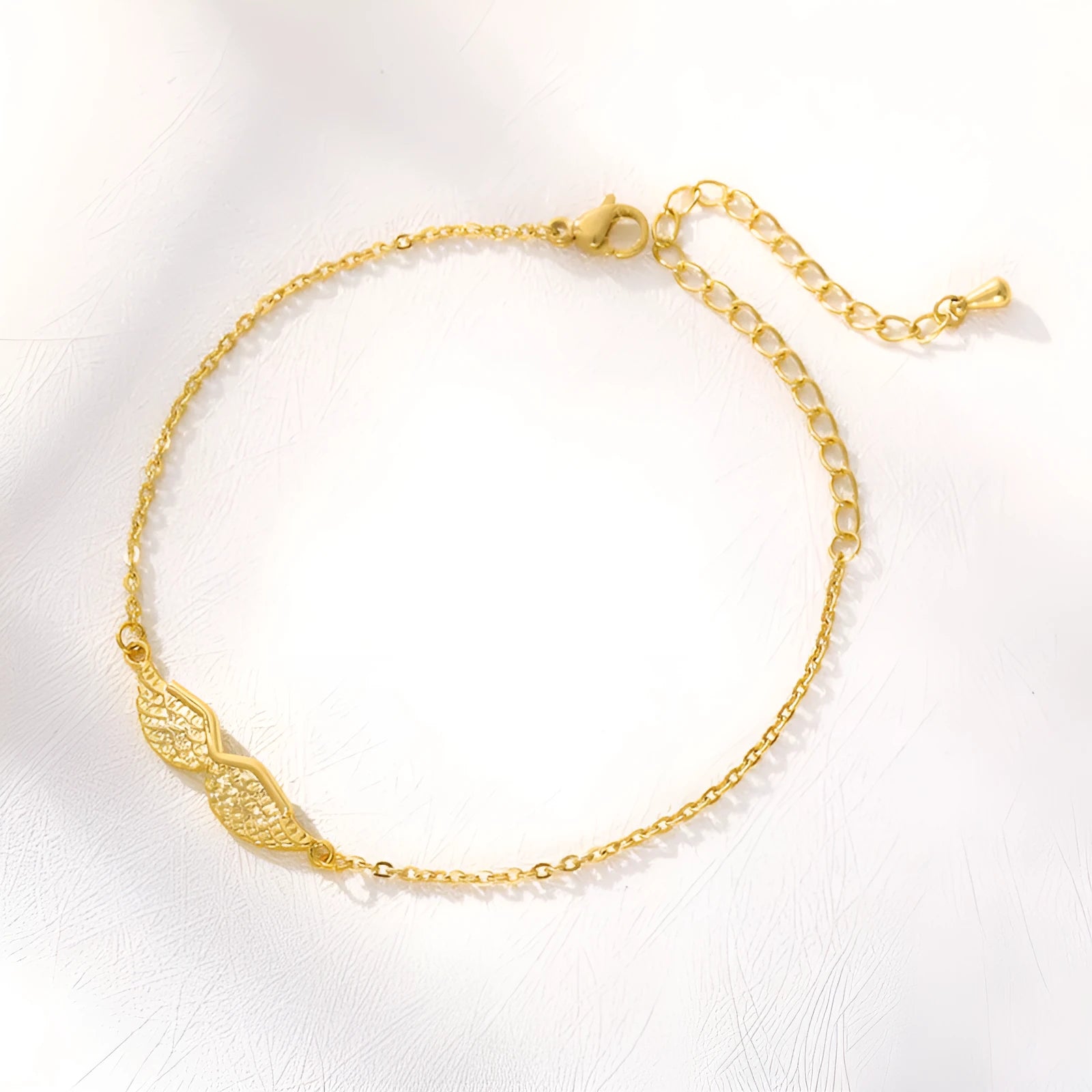 Gold Angel Wing Charm Bracelet Bracelet Women Korean Style Copper Electroplating Animal Zodiac Shape Anti Fatigue Jewellery Gold Rose Gold Silver