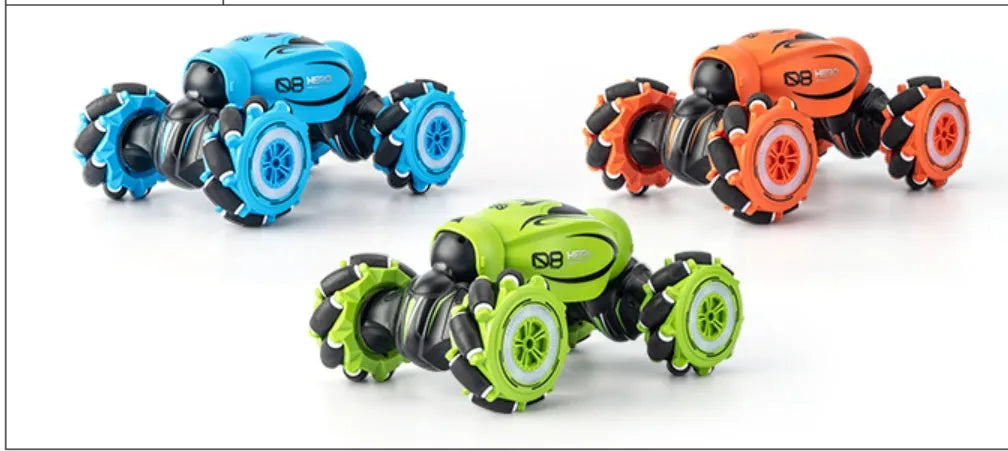Gesture sensing deformation remote control car in blue, green or orange colours with somatosensory remote control