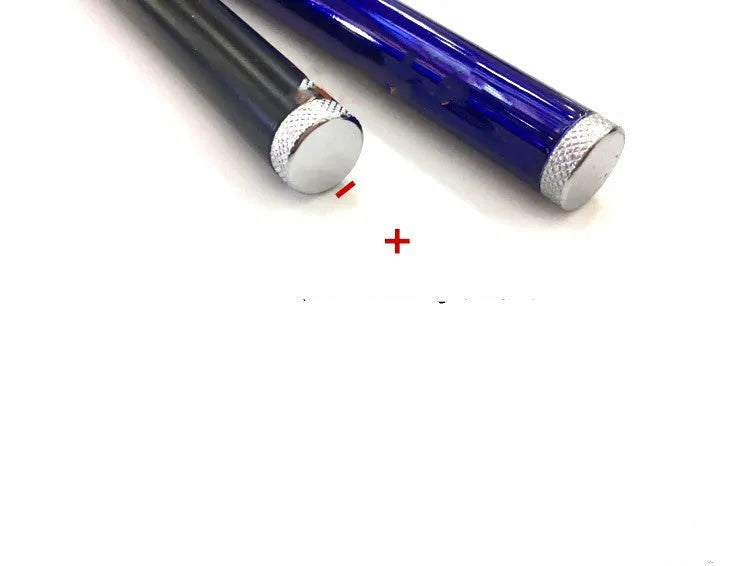 Black laser pointer pen with red infrared beam for presentations measuring 13.5 cm long