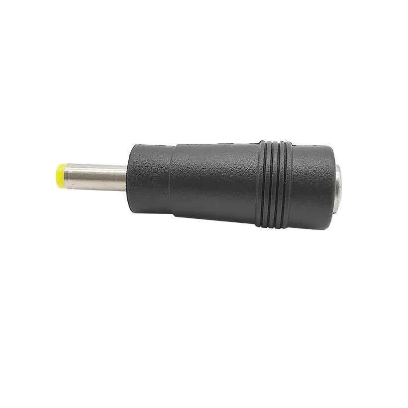 Black DC power conversion plug adapter 5.5x2.1 female to 4.0x1.7 male