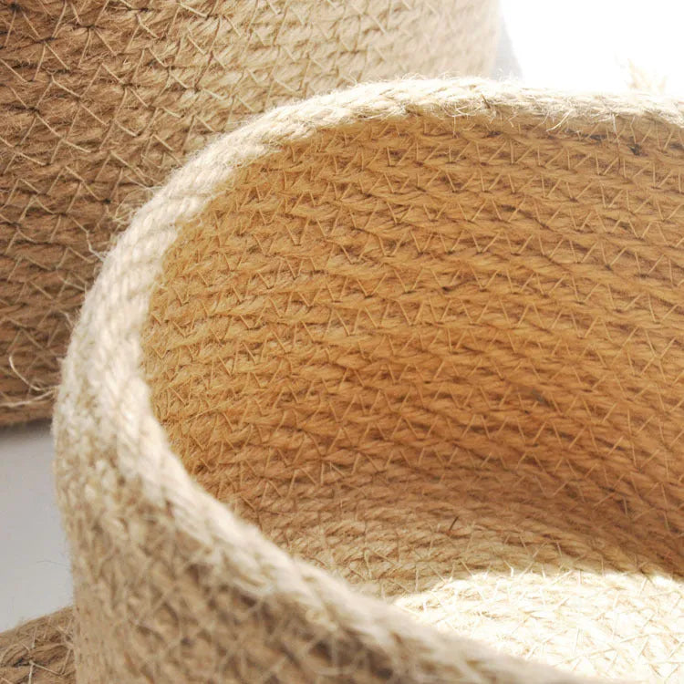 Japanese-style linen storage basket with cover in three sizes for underwear organisation