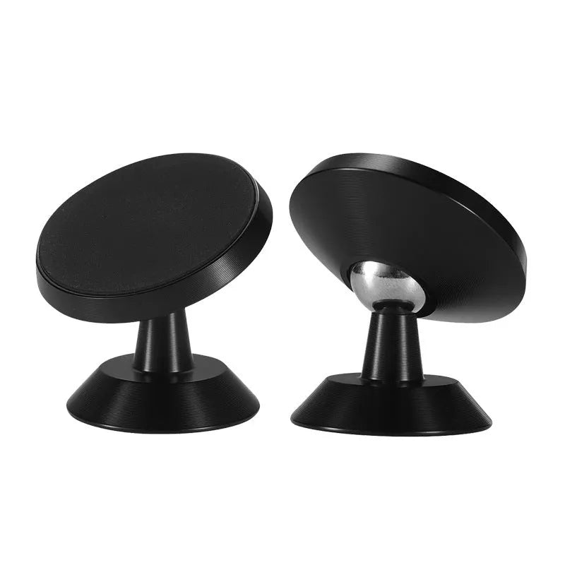 Universal magnetic car phone holder in black silver and gold colours for smartphone mounting