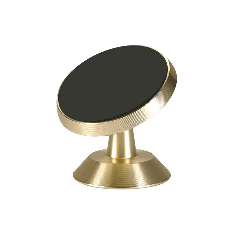 Universal magnetic car phone holder in black silver and gold colours for smartphone mounting
