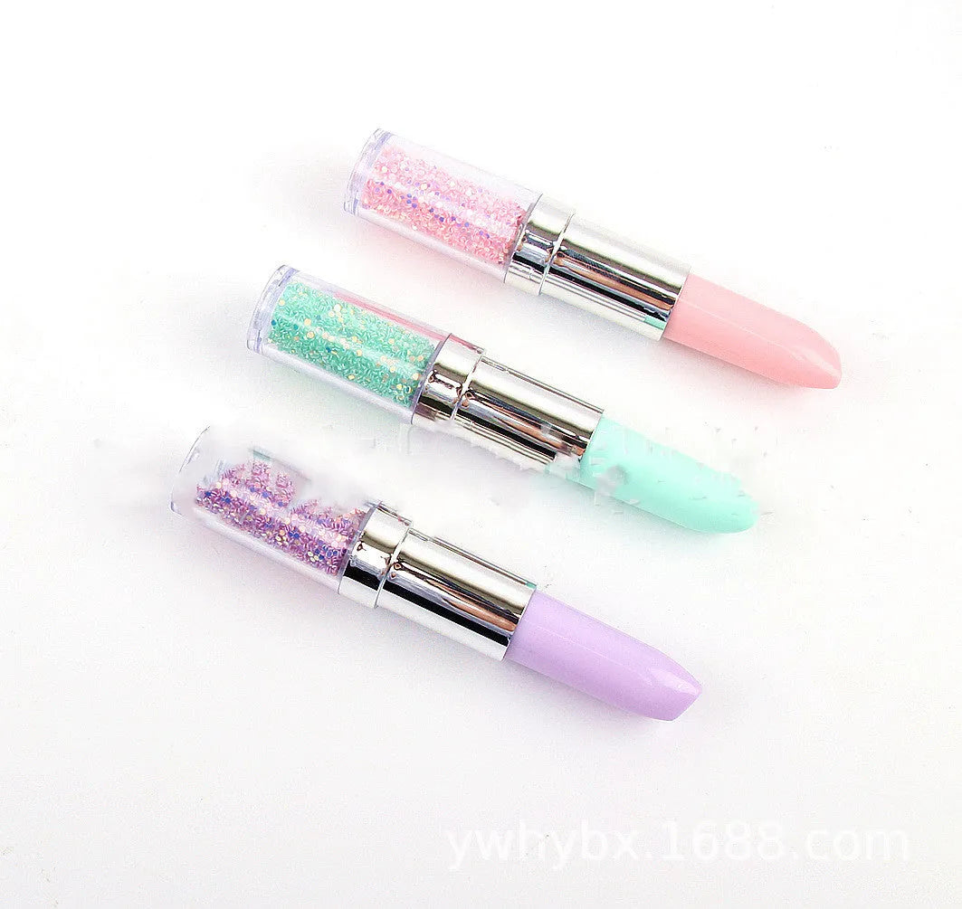 Plastic diamond painting point drill pen in green, pink and purple colours for manual craft use