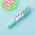 Plastic diamond painting point drill pen in green, pink and purple colours for manual craft use