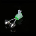 Set of 10 ABS and metal fishing rod alert bells with a multi-function jack for bite detection.