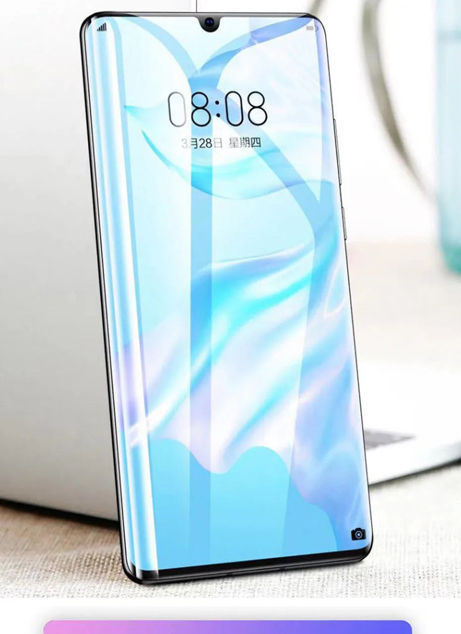 Three hydrogel screen protectors for Huawei P30 Pro, P20, P10 and Honor phones in PET film