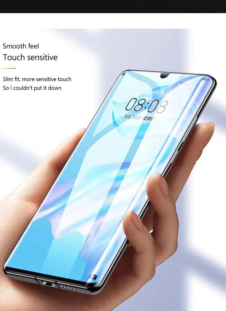 Three hydrogel screen protectors for Huawei P30 Pro, P20, P10 and Honor phones in PET film