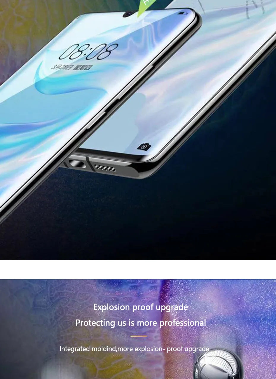 Three hydrogel screen protectors for Huawei P30 Pro, P20, P10 and Honor phones in PET film