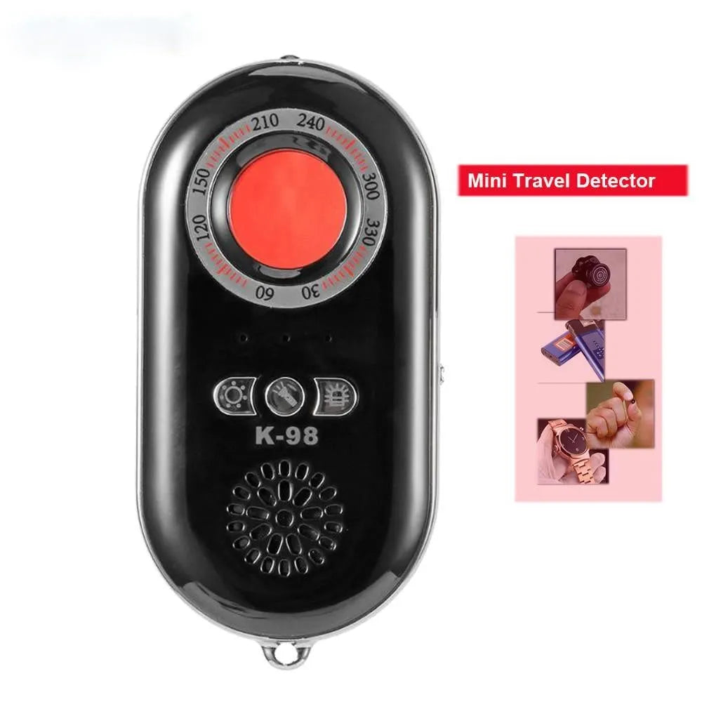 Compact wireless signal detector with ABS plastic housing for travel anti-theft protection