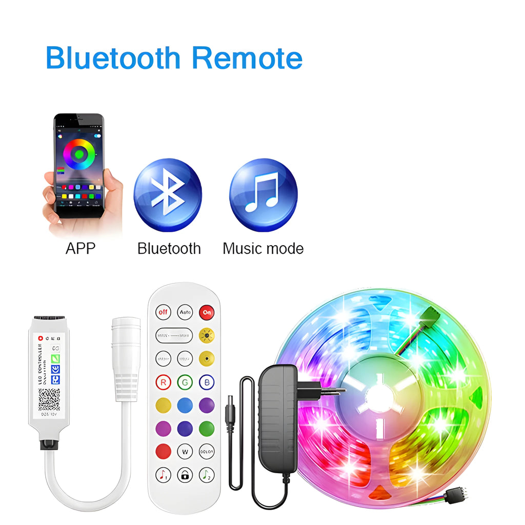 24-key mini Bluetooth DC head RGB controller for LED strip lights