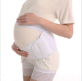 Adjustable Velcro maternity support belt for pregnancy in elastic material.