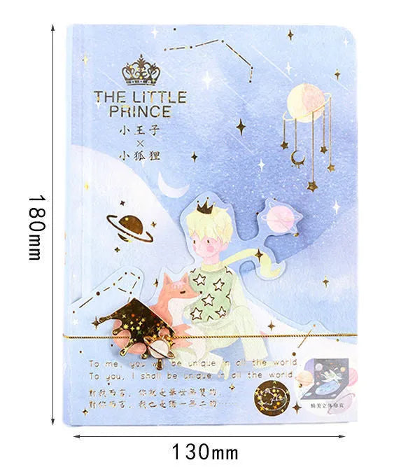 A5 hardcover notebook with butterfly-themed art cover and open colour pages.