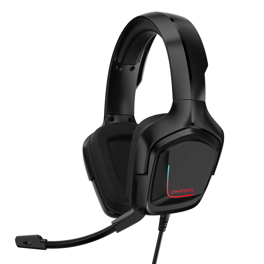 Wired gaming headset with microphone and 3.5mm plug in Black and Camouflage White colours