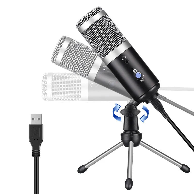 Wireless condenser microphone with heart-shaped pickup, black colour, measuring 20.5x13.5x5.5 cm