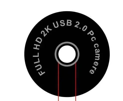 Black 1080p HD USB webcam with built-in fill light for video conferences.
