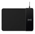 Cartoon wireless charging mouse pad with RGB lighting on a desk