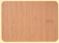 Brown wood grain wireless charging mouse pad with USB charger, 30x22cm, for office and gaming desk