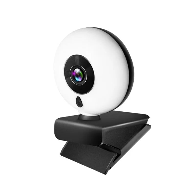 2K HD drive-free USB webcam for PC live streaming and video conference, black
