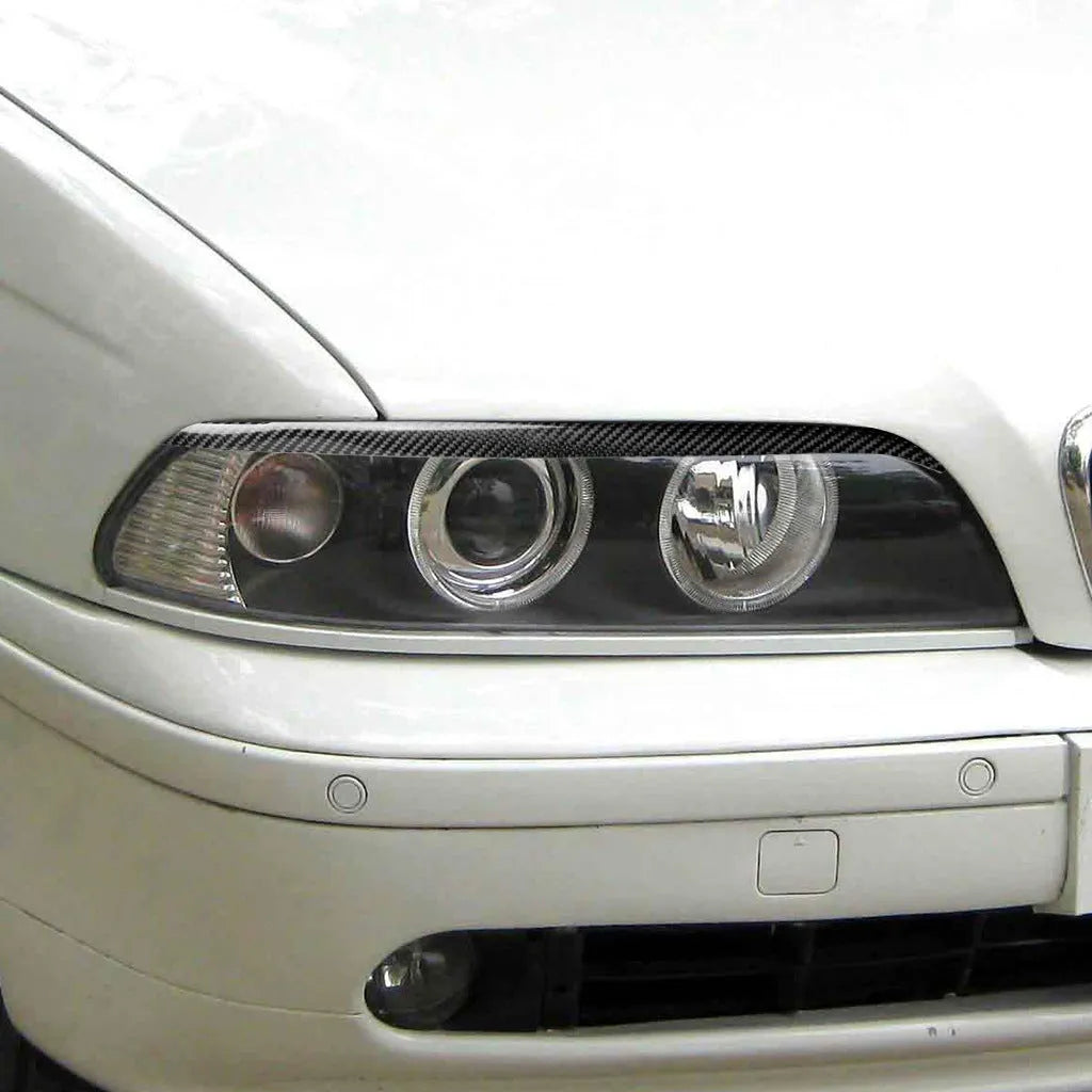 Carbon fibre headlight eyebrow eyelash trim for 2004-2008 Mazda RX8 in carbon fibre solid colour