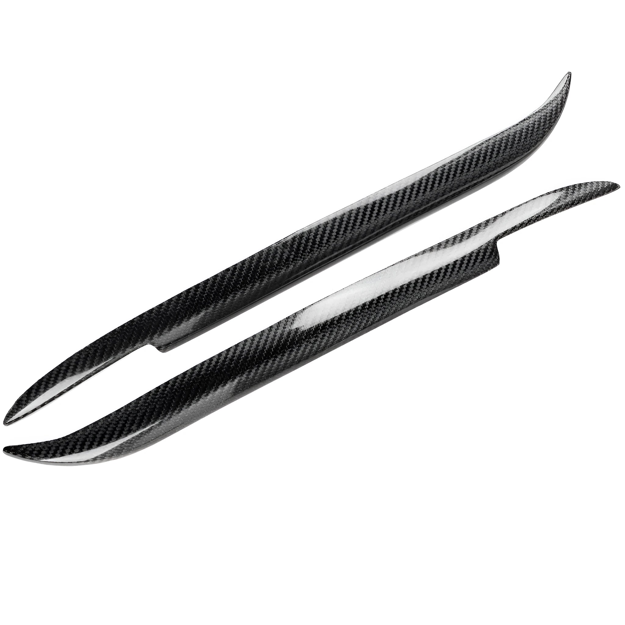 Carbon fibre headlight eyebrow eyelash trim for 2004-2008 Mazda RX8 in carbon fibre solid colour
