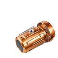Solar electric fan lantern with waterproof casing and LED light in silver colour for camping use