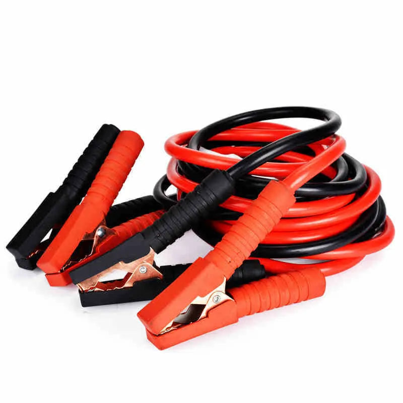 LUNDA jumper battery cables 2.5m 500AMP 1000AMP black and red with stainless steel clamps