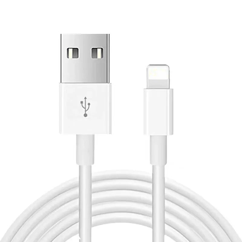 White 20W USB-C PD fast wall charger with a 1-metre cable for Apple devices.