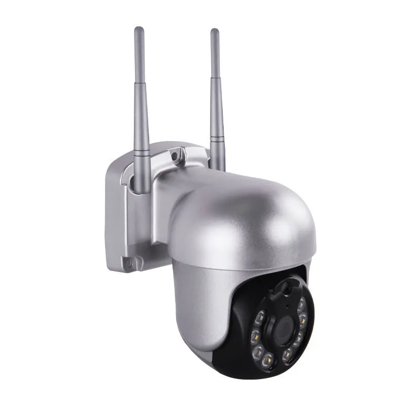 White spherical wireless 3-megapixel surveillance camera with 8-way NVR
