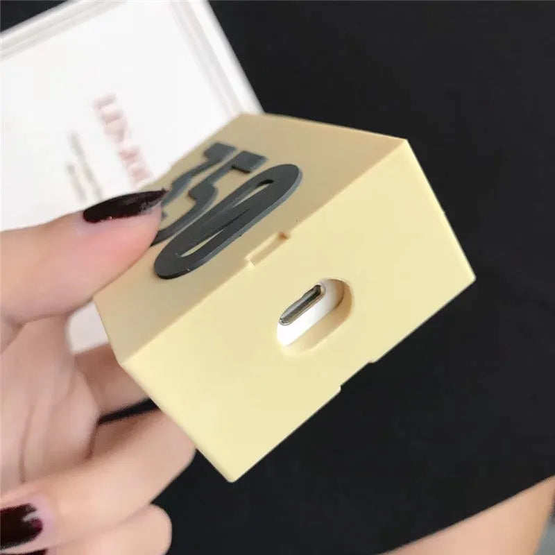 Silicone protective sleeve for Apple AirPods wireless earphones with carabiner clip attachment